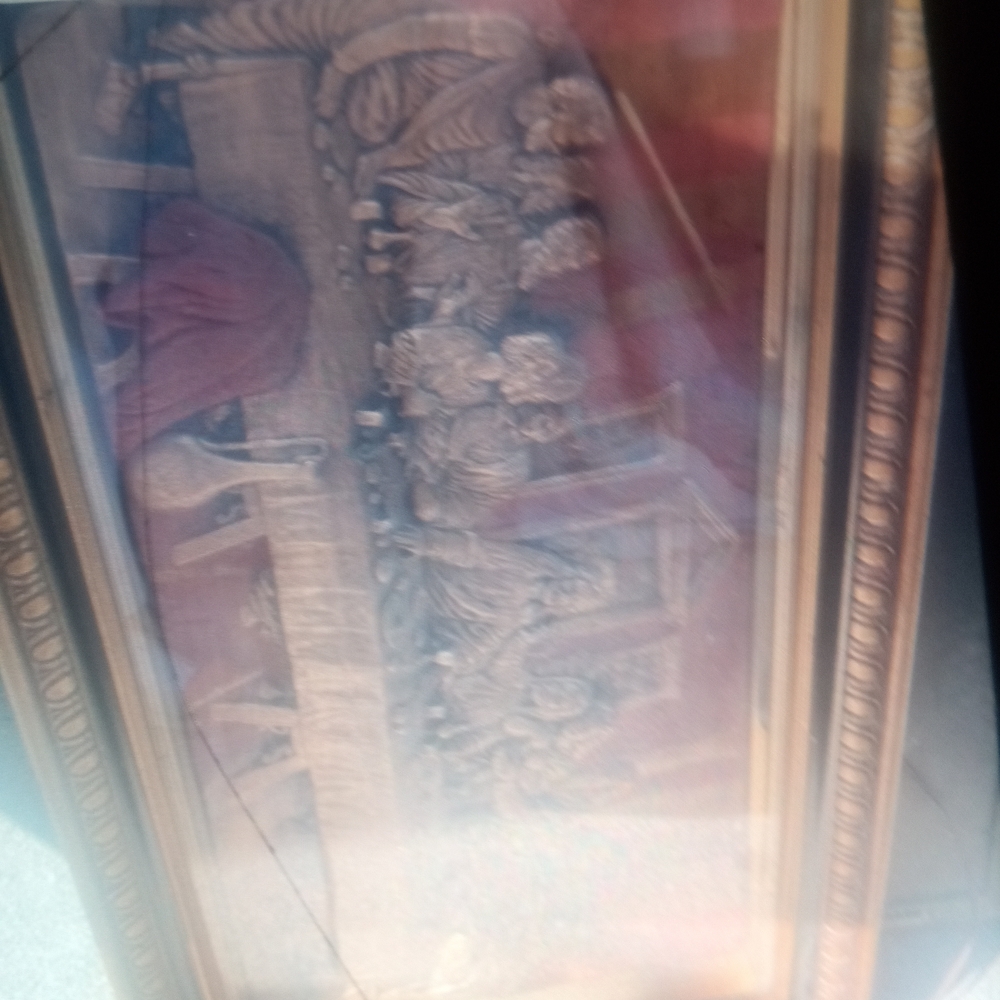 Vintage Framed Last Supper Artwork